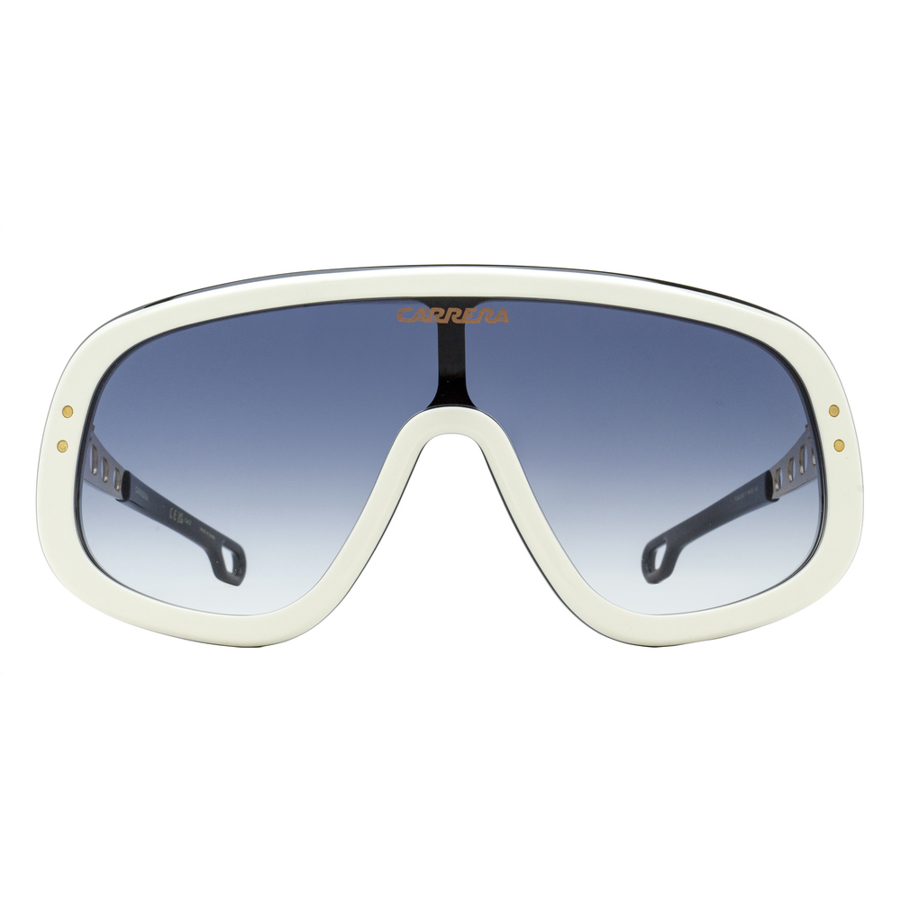 Carrera Mask Sunglasses FlagLab 17 B4E08 White/Gold 99mm - Picture 2 of 2